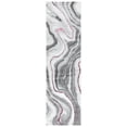 thumbnail image 1 of SAFAVIEH Craft Angjelko Abstract Runner Rug, Grey/Wine, 2'3" x 10', 1 of 8