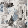 thumbnail image 1 of SAFAVIEH Craft Constantine Abstract Area Rug, Grey/Blue, 4' x 4' Square, 1 of 7