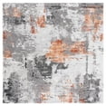 thumbnail image 1 of SAFAVIEH Craft Constantine Abstract Area Rug, Grey/Orange, 5'3" x 5'3" Square, 1 of 8