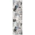 thumbnail image 1 of SAFAVIEH Craft Constantine Abstract Runner Rug, Grey/Blue, 2'3" x 12', 1 of 6