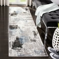 thumbnail image 1 of SAFAVIEH Craft Constantine Abstract Runner Rug, Grey/Dark Grey, 2' x 8', 1 of 8