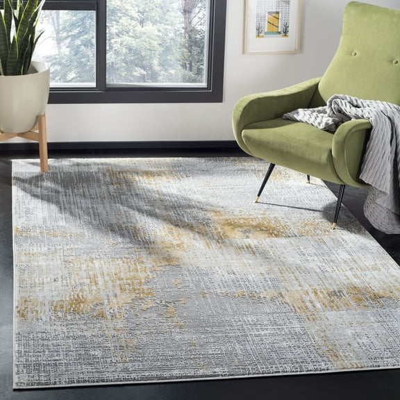 SAFAVIEH Craft Emmet Abstract Area Rug, Grey/Beige, 8' x 10'