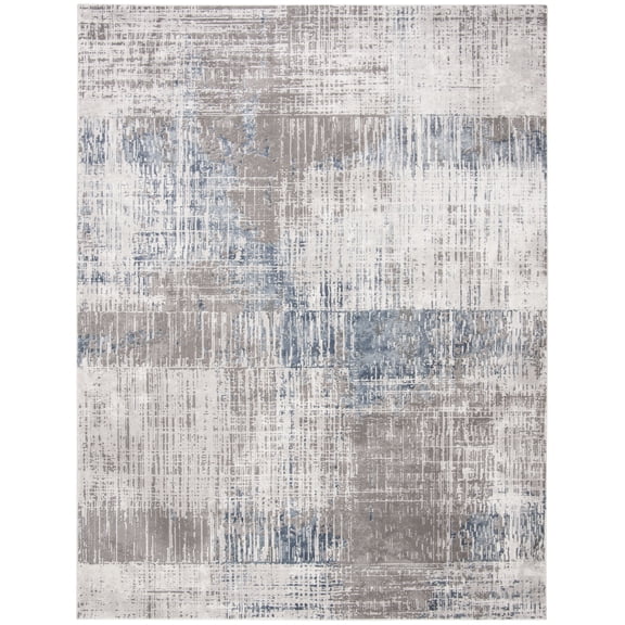 SAFAVIEH Craft Emmet Abstract Area Rug, Grey/Blue, 8' x 10'
