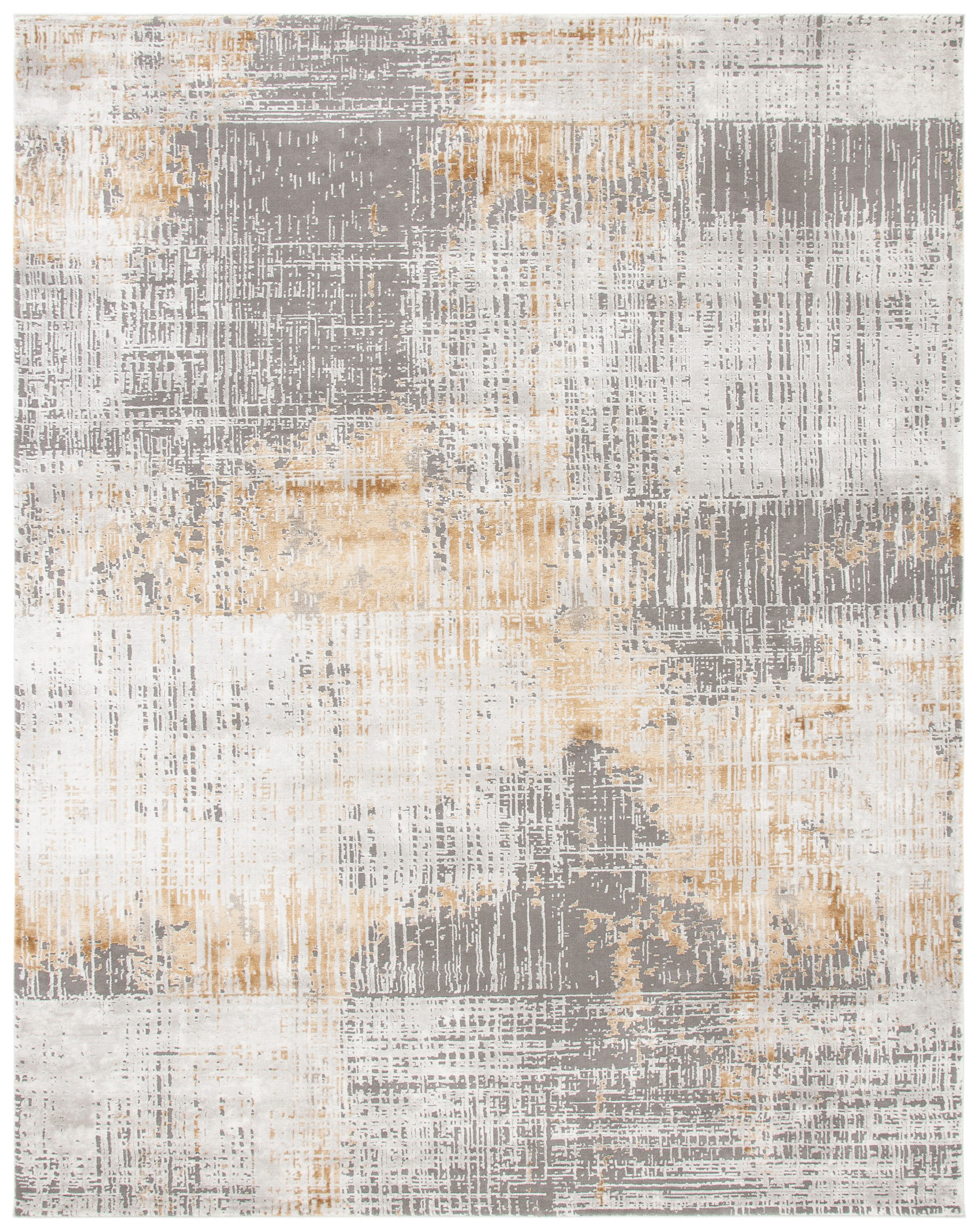 SAFAVIEH Craft Emmet Faded Abstract Area Rug, Grey/Beige, 12' x 15 ...