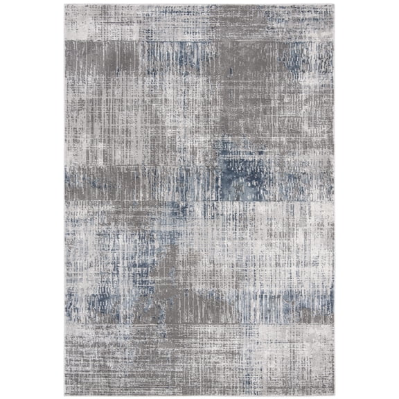 SAFAVIEH Craft Emmet Faded Abstract Area Rug, Grey/Blue, 4' x 6'