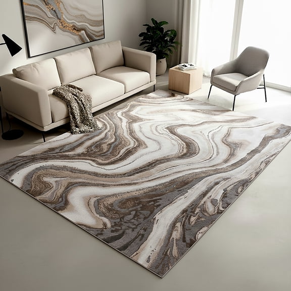 SAFAVIEH Craft Ezra Abstract Area Rug, Gold/Gray, 2' x 3'