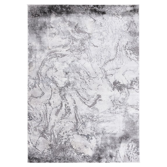SAFAVIEH Craft Kaelee Abstract Area Rug, 2'7" x 5', Grey/Silver