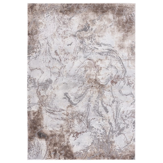 SAFAVIEH Craft Kaelee Abstract Area Rug, 4' x 6', Grey/Taupe