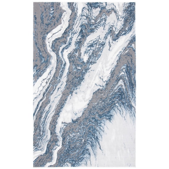 SAFAVIEH Craft Laidley Abstract Area Rug, 4' x 6', Blue/Grey