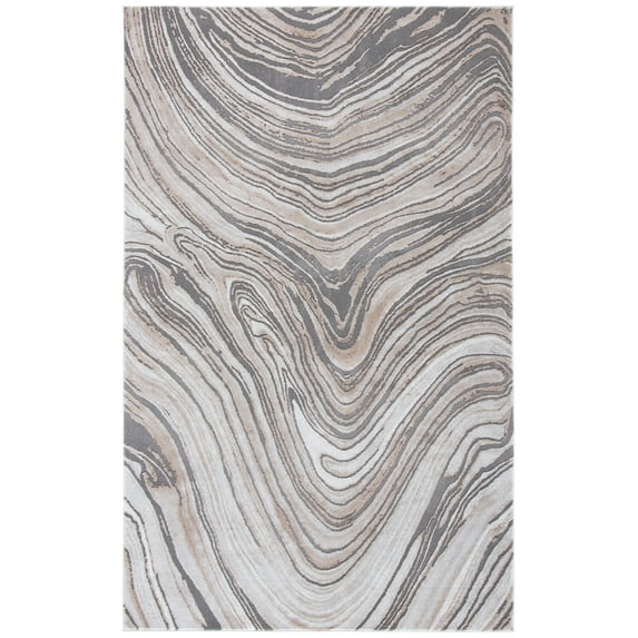 SAFAVIEH Craft Lula Abstract Area Rug, Gold/Grey, 4' x 6'