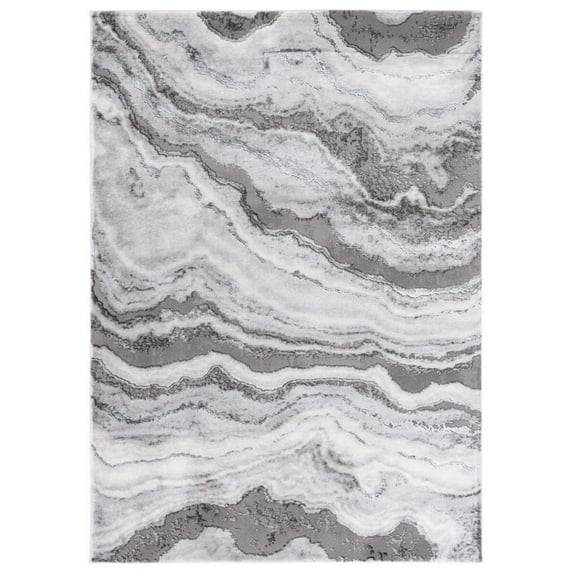SAFAVIEH Craft Lyall Abstract Area Rug, 2'7" x 5', Grey/Dark Grey
