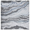 thumbnail image 1 of SAFAVIEH Craft Lyall Abstract Area Rug, 6'7" x 6'7" Square, Grey/Blue, 1 of 8