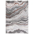 thumbnail image 1 of SAFAVIEH Craft Lyall Abstract Area Rug, 6'7" x 9', Grey/Orange, 1 of 8