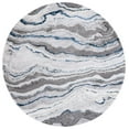 thumbnail image 1 of SAFAVIEH Craft Lyall Abstract Area Rug, Grey/Blue, 6'7" x 6'7" Round, 1 of 8