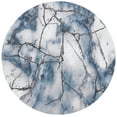 thumbnail image 1 of SAFAVIEH Craft Paul Abstract Area Rug, Grey/Blue, 5'3" x 5'3" Round, 1 of 10