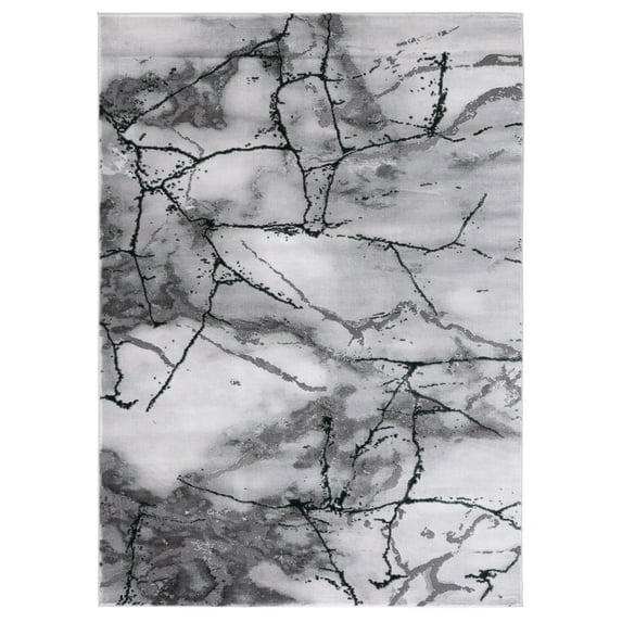SAFAVIEH Craft Paul Abstract Area Rug, Grey/Green, 6'7" x 9'