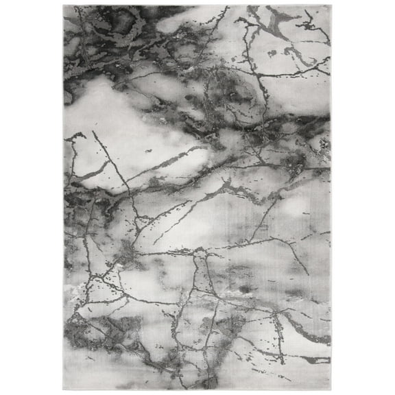 SAFAVIEH Craft Paul Abstract Area Rug, Grey/Silver, 5'3" x 7'6"