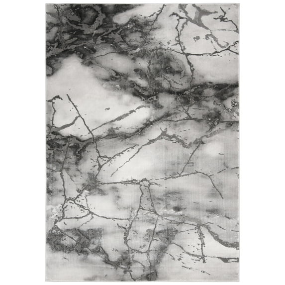 SAFAVIEH Craft Paul Abstract Area Rug, Grey/Silver, 5'3" x 7'6"