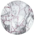 thumbnail image 1 of SAFAVIEH Craft Paul Abstract Area Rug, Grey/Wine, 4' x 4' Round, 1 of 10