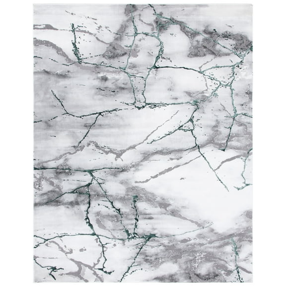SAFAVIEH Craft Paul Abstract Area Rug, Grey/Green, 8' x 10'