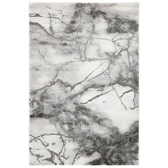 SAFAVIEH Craft Paul Abstract Area Rug, Grey/Silver, 2' x 3'