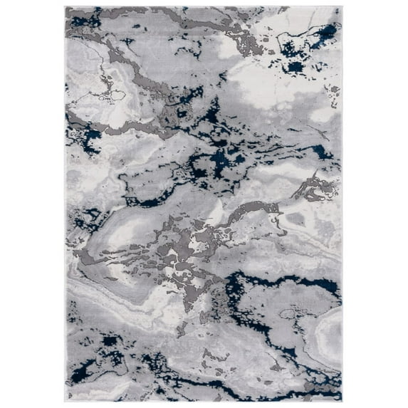 SAFAVIEH Craft Shevon Abstract Area Rug, 2'7" x 5', Grey/Blue