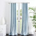 thumbnail image 1 of SAFAVIEH Creslia Contemporary Soft Blue Solid Grommet Blackout Curtains, 52" x 96", 1 of 5