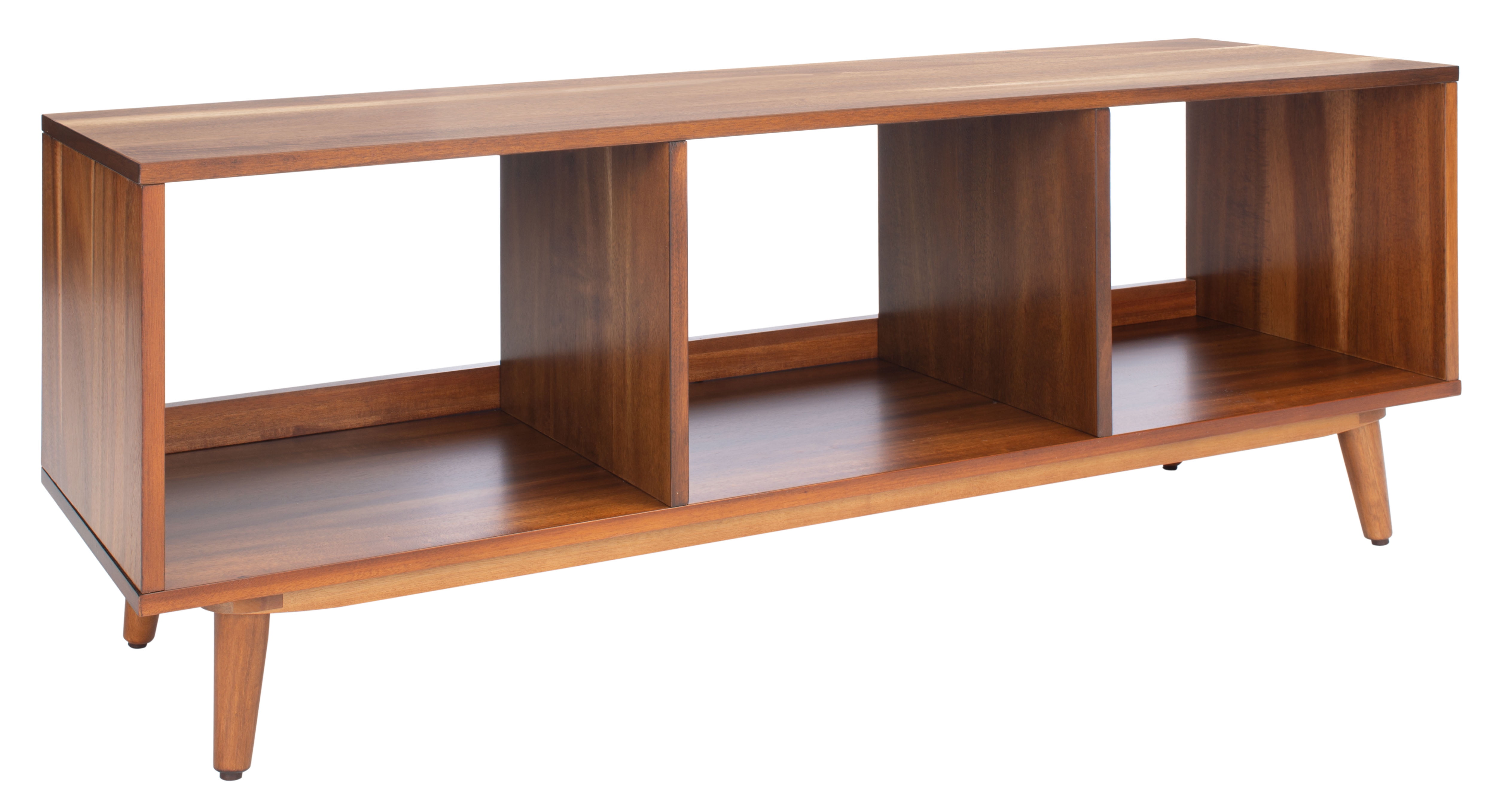 Cricket Retro Chic Open Shelf Mahogany Media Stand - Natural Acacia