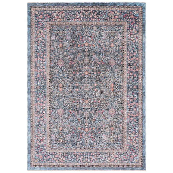 SAFAVIEH Crimson Codie Distressed Area Rug, Blue/Black, 6' x 9'