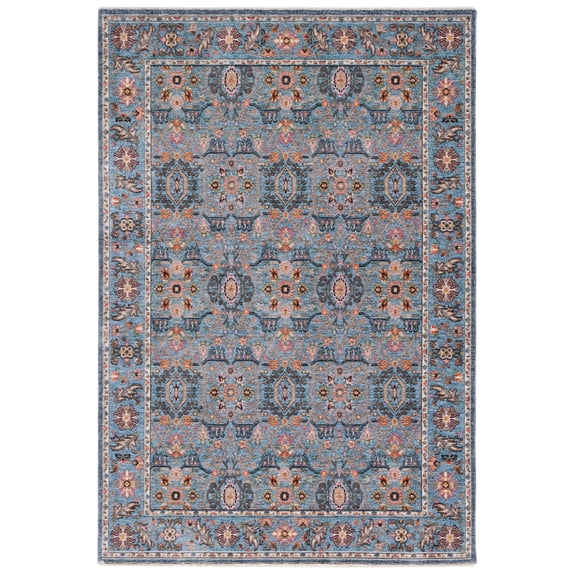 SAFAVIEH Crimson Nicole Distressed Area Rug, Blue/Black, 5' x 7'