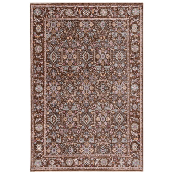 SAFAVIEH Crimson Nicole Distressed Area Rug, Brown/Blue, 6' x 9'