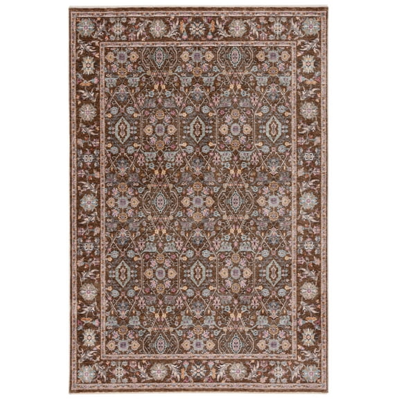 SAFAVIEH Crimson Nicole Distressed Area Rug, Brown/Blue, 8' x 10'