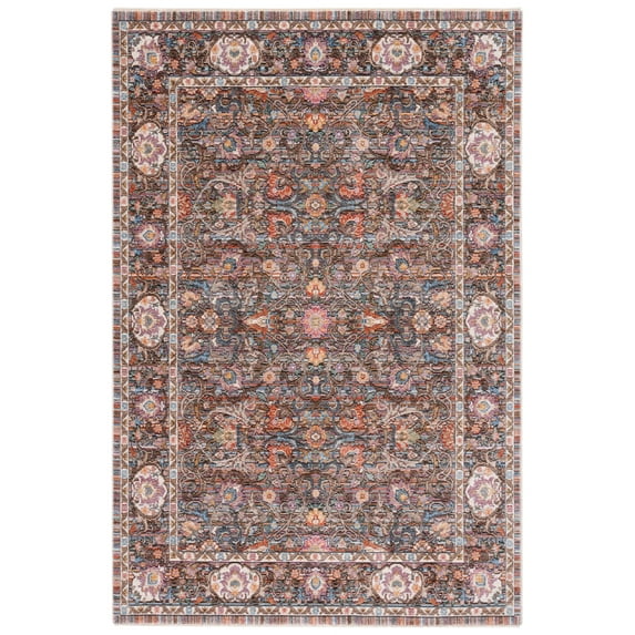 SAFAVIEH Crimson Selina Distressed Area Rug, Beige/Blue, 5' x 7'