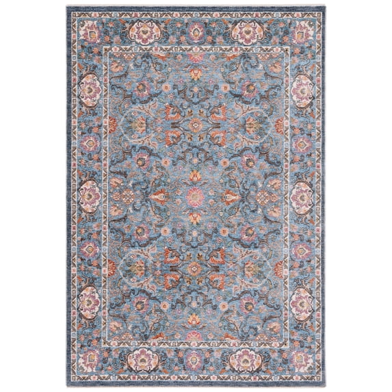 SAFAVIEH Crimson Selina Distressed Area Rug, Blue/Black, 4' x 6'