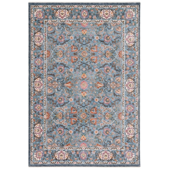 SAFAVIEH Crimson Selina Distressed Area Rug, Blue/Black, 4' x 6'