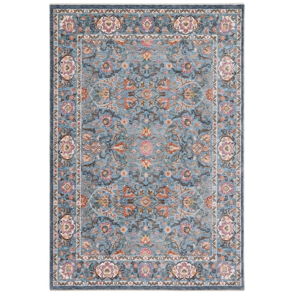SAFAVIEH Crimson Selina Distressed Area Rug, Blue/Black, 6' x 9'