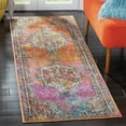 thumbnail image 1 of SAFAVIEH Crystal Dean Oriental Runner Rug, Orange/Light Blue, 2'2" x 13', 1 of 8