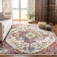 thumbnail image 1 of SAFAVIEH Crystal Debra Southwestern Area Rug, Light Blue/Burgundy, 11' x 16', 1 of 12