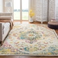 thumbnail image 1 of SAFAVIEH Crystal Debra Southwestern Area Rug, Light Blue/Gray, 9' x 9' Square, 1 of 12