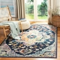 thumbnail image 1 of SAFAVIEH Crystal Debra Southwestern Area Rug, Navy/Fuchsia, 6'7" x 9'2", 1 of 12