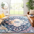 thumbnail image 1 of SAFAVIEH Crystal Debra Southwestern Area Rug, Navy/Fuchsia, 8' x 8' Square, 1 of 12