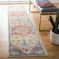 thumbnail image 1 of SAFAVIEH Crystal Debra Southwestern Runner Rug, Light Blue/Fuchsia, 2'2" x 17', 1 of 10