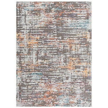 SAFAVIEH Crystal Malcolm Abstract Area Rug, Gold/Rust, 8'8" x 12'4"