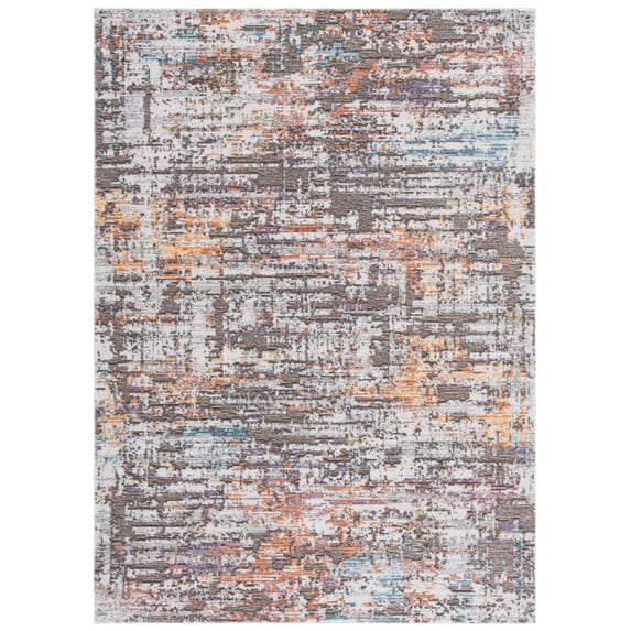 SAFAVIEH Crystal Malcolm Abstract Area Rug, Gold/Rust, 8' x 10'