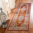 thumbnail image 1 of SAFAVIEH Crystal Miranda Oriental Runner Rug, Orange/Light Blue, 2'2" x 7', 1 of 8