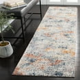 thumbnail image 1 of SAFAVIEH Crystal Raquel Abstract Runner Rug, Ivory/Blue, 2'4" x 9', 1 of 11