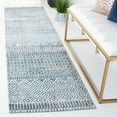 thumbnail image 1 of SAFAVIEH Crystal Rodina Abstract Runner Rug, Ivory/Blue, 2'4" x 9', 1 of 11