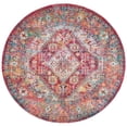 thumbnail image 1 of SAFAVIEH Crystal Salma Traditional Area Rug, Light Blue/Fuchsia, 7' x 7' Round, 1 of 7