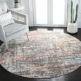 thumbnail image 1 of SAFAVIEH Crystal Todor Abstract Area Rug, Beige/Orange, 6'3" x 6'3" Round, 1 of 11