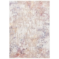 SAFAVIEH Crystal Zola Abstract Area Rug, Ivory/Beige, 5'5" x 7'7"